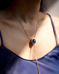 Gemma Necklace - Cobalt Blue