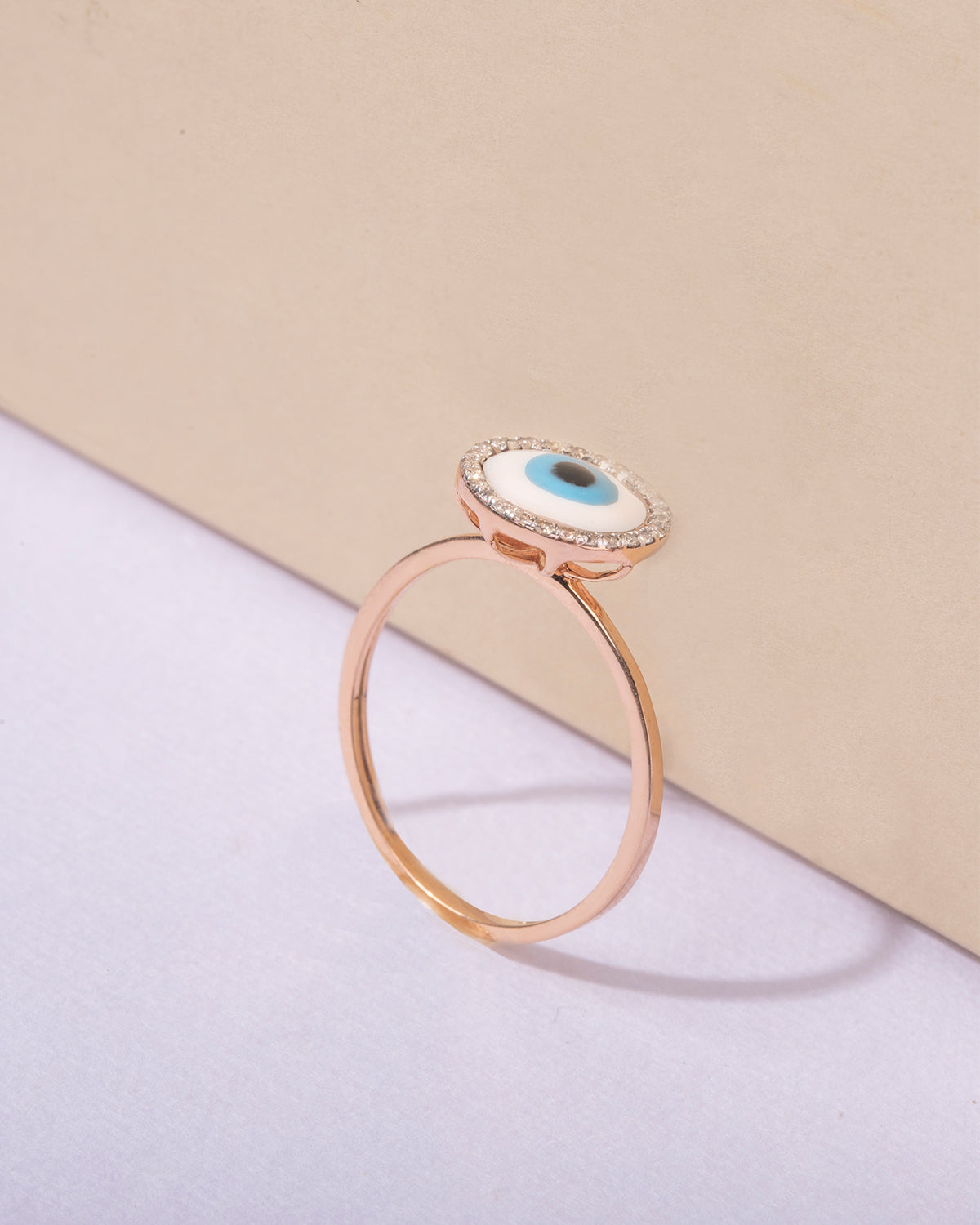 Elevated Evil Eye Ring