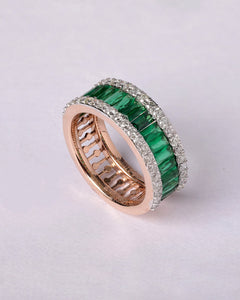 Forest Half Eternity Ring