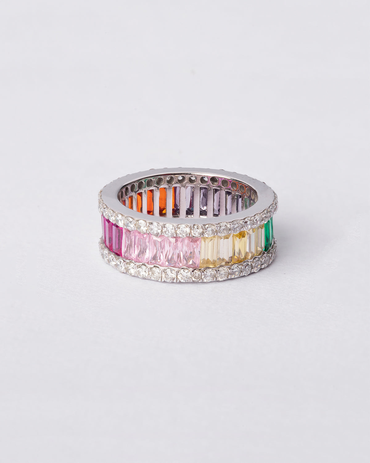 Rainbow Eternity Ring