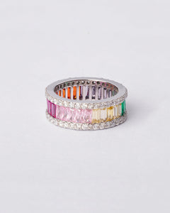 Rainbow Eternity Ring