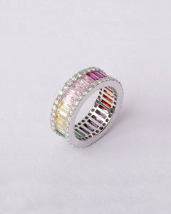 Rainbow Eternity Ring